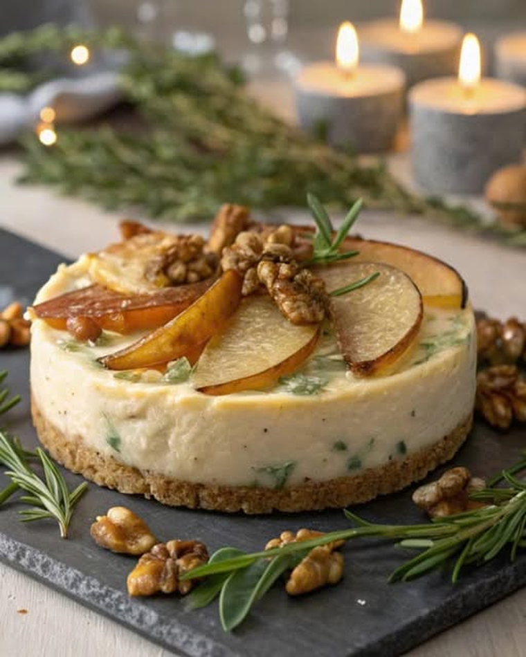 El queso azul también es para postres y este cheesecake lo demuestra. Foto: Tamaleria Agridulce Oklahoma