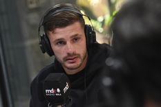 El avioncito pasó por MDZ Radio y empezó a palpitar el duelo con el Tomba. Foto: Marcos García/MDZ