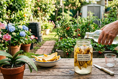 MDZol | vinagre, cascaras de banana, plantas