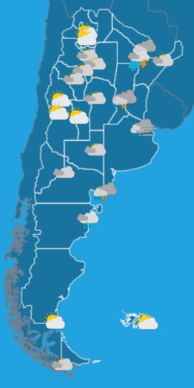 El tiempo en todo el país para este jueves. El tiempo en todo el país para este jueves.