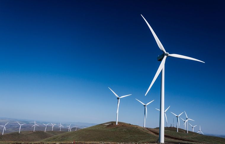 El viento patagónico posiciona a Punta Colorada como uno de los escenarios eólicos ideales para una planta de hidrógeno verde.