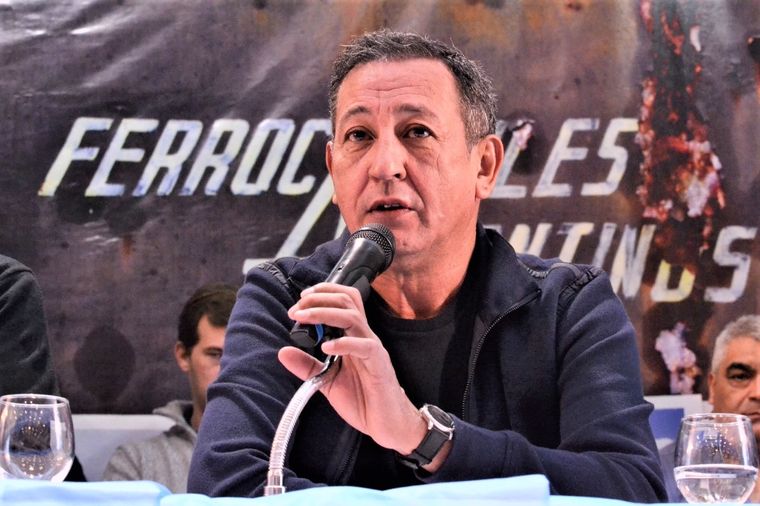 Omar Maturano, secretario General del Sindicato de Conductores de Trenes La Fraternidad