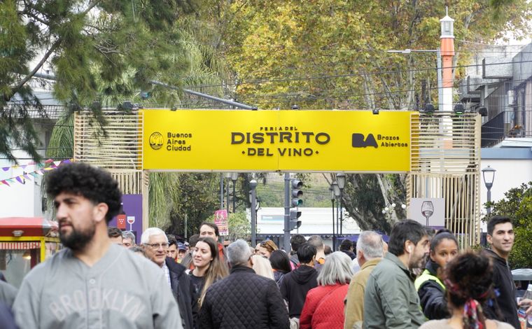 El Distrito del vino convocó a miles de personas este sábado. Foto: Prensa Ciudad de Buenos Aires