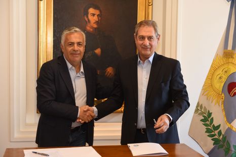 Alfredo Cornejo y el intendente de San Rafael, Omar Félix. Alfredo Cornejo y el intendente de San Rafael, Omar Félix.