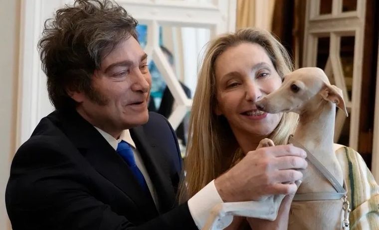 Javier Milei y su hermana Karina en la Casa Rosada. Javier Milei y su hermana Karina en la Casa Rosada.