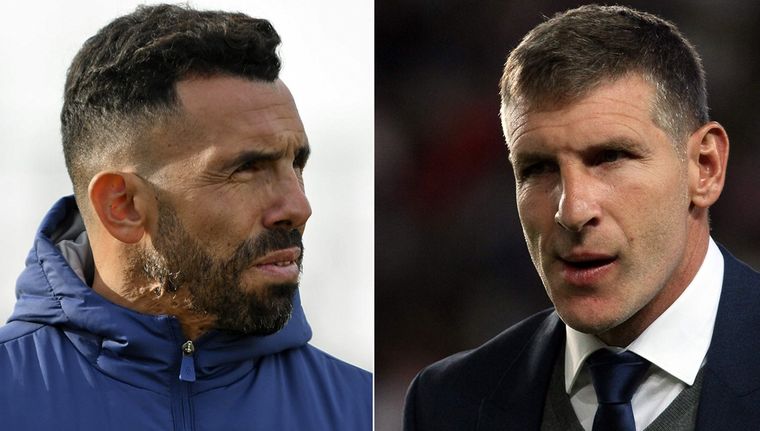 Tevez y Palermo ya dirigieron en el futbol argentino. Foto: NA