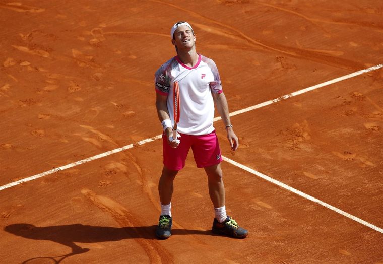 Schwartzman perdió de forma insólita en el último set y quedó eliminado del Masters 1000 de Montercarlo. Foto: EFE/EPA/SEBASTIEN NOGIER