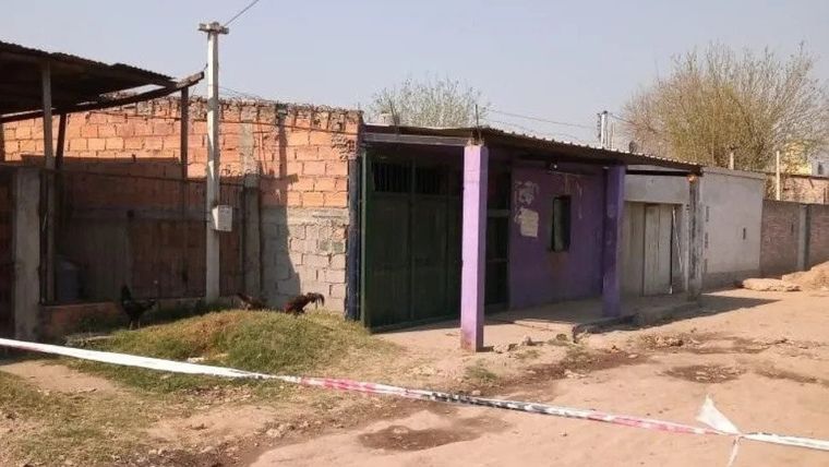 La casa donde la pequeña Emma recibió un disparo que le causó la muerte