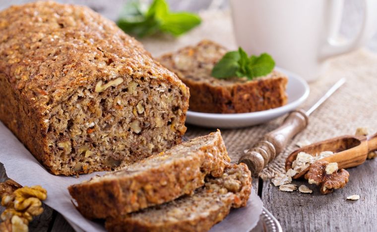 Pan de avena y nuez Una receta simple y en pocos pasos de pan de avena para hacer en minutos. Foto: Shutterstock