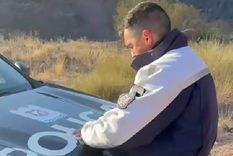 Efectivos se enfrentaron con el futbolista en Potrerillos, Mendoza. Efectivos se enfrentaron con el futbolista en Potrerillos, Mendoza.