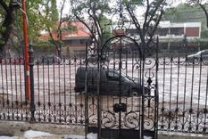 llovio hoy, al menos, una cuarta parte de lo que llueve en el ano