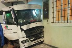 Así terminó el camión tras el accidente Foto: Gentileza