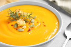 Una deliciosa crema de calabaza para compartir con tus seres queridos Foto: Shutterstock