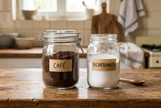 La mezcla de café y bicarbonato es un recurso de limpieza sustentable que permite reciclar desechos diarios. Foto: Archivo