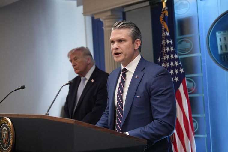 El secretario de Defensa de Estados Unidos, Pete Hegseth.