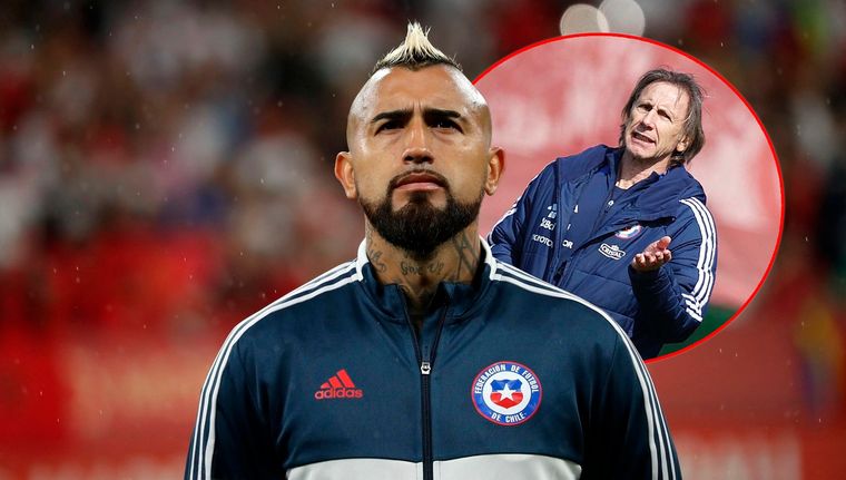 Una vez más, Vidal criticó muy duramente a Gareca. Foto: Archivo y EFE