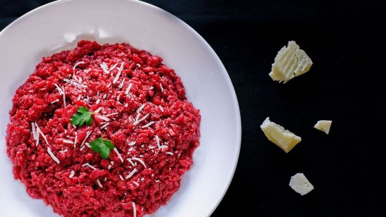 Risotto de remolacha Una receta muy simple que podráa realizar en pocos minutos Foto: Recetips