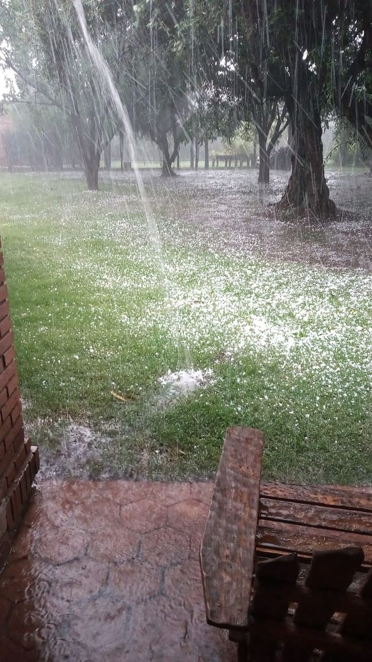 Las tormentas vendrían acompañadas de ocasional caída de granizo