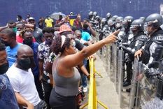 La caravana de migrantes salió de Tapachula, Chiapas, el sábado. Foto: EPA