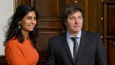 Gita Gopinath, la número dos del FMI, en una reunión con Javier Milei. Foto: X Oficina del presidente Javier Milei