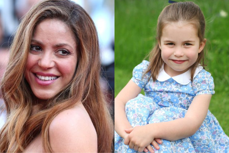 SHAKIRA Y CHARLOTTE DE CAMBRIDGE LA PRINCESA ADORA UNA CANCIÓN DE LA CANTANTE Foto: COLLAGE SHAKIRA