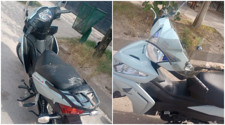 La Honda Wave 110cc que le robaron a la joven en El Pastal y fue abandonada tras el choque en El Borbollón. La Honda Wave 110cc que le robaron a la joven en El Pastal y fue abandonada tras el choque en El Borbollón. 