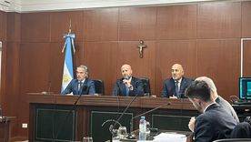 Jueces de Casación (izquierda a derecha: Gustavo Hornos, Mariano Borinsky y Diego Barroetaveña) Jueces de Casación (izquierda a derecha: Gustavo Hornos, Mariano Borinsky y Diego Barroetaveña)
