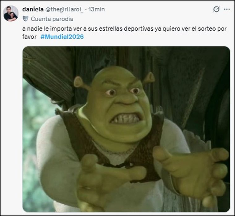 Las redes se llenaron de memes durante el sorteo del Mundial 2026. Las redes se llenaron de memes durante el sorteo del Mundial 2026.
