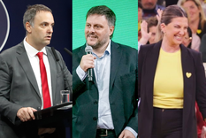Los tres principales candidatos en la Ciudad de Buenos Aires. Foto: Montaje MDZ