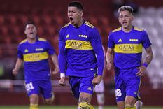 Marcos Rojo festeja su gol, el tercero de Boca. Foto: Télam Marcos Rojo festeja su gol, el tercero de Boca. Foto: Télam