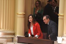 La vicepresidenta electa estuvo en la jura de los nuevos senadores Foto: Télam La vicepresidenta electa estuvo en la jura de los nuevos senadores Foto: Télam