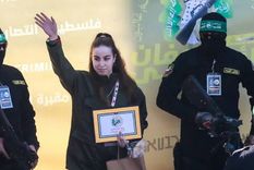 La soldado israelí Agam Berger formaba parte de una unidad militar exclusivamente femenina cuando fue secuestrada durante los atentados del 7 de octubre. Foto: Getty Images