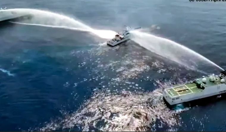 La tensión crece en el Mar de la China Meridional. Foto: GuardiaCosteraFilipinas.