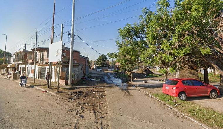 Pascual Rosas al 2700, del barrio Banana, donde ocurrió el crimen Foto: NA
