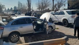 Así quedó el Citroën C4 conducido por la mujer que protagonizó el accidente en Guaymallén. 