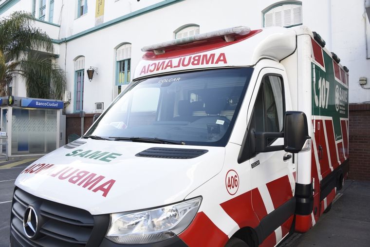 El SAME trabajó tras el accidente (imagen ilustrativa). Foto: Juan Mateo Aberastain Zubimendi