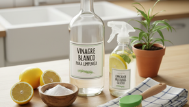 Un ingrediente con muchos usos para la limpieza. Un ingrediente con muchos usos para la limpieza.