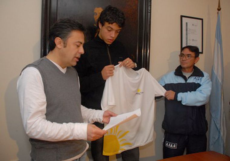 Franco Di Santo presentó su torneo. Foto: Marcelo Ruiz/ MDZ