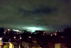 Luces observadas durante un terremoto anterior en México. Foto: TWITTER/ORLAHERRERA