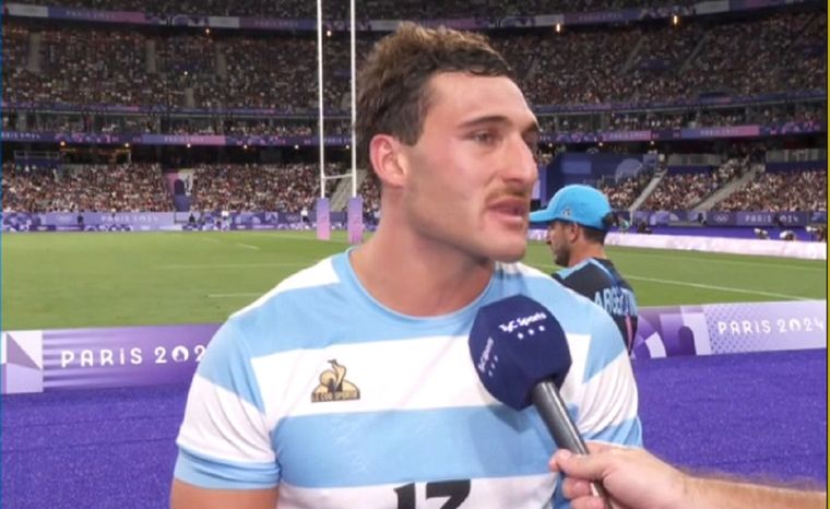 El mendocino convirtió un try ante Francia. Foto: Captura
