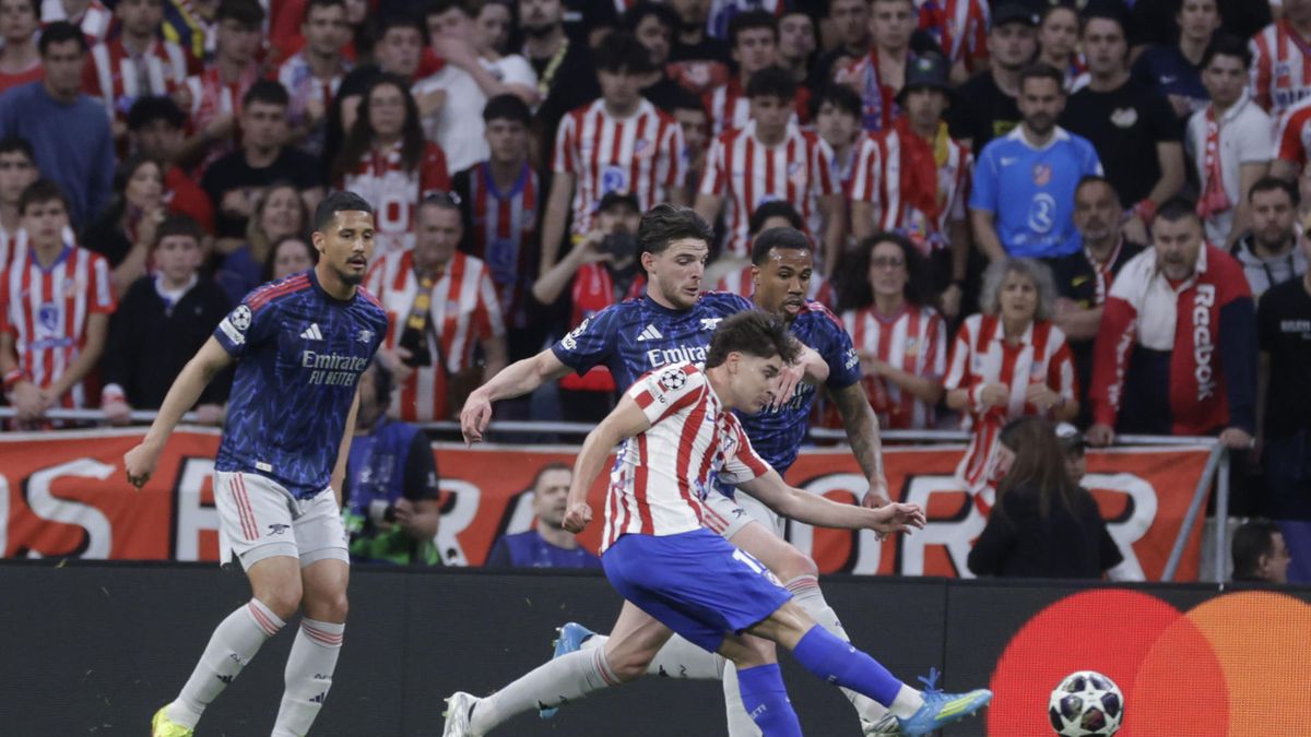 En vivo: Arsenal vence 1-0 al Atlético de Madrid y arranca arriba en la semifinal