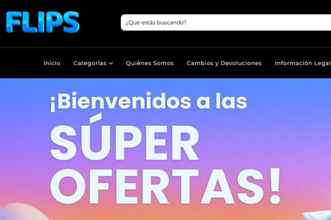 Portal web del markerplace Flips Portal web del markerplace Flips