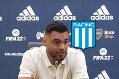 Romero habló sobre Racing en su presentación en Boca.