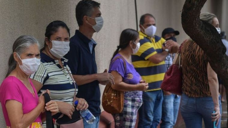 Un experimento en Serrana da claves sobre la lucha contra la pandemia. Foto: NELSON ALMEIDA/GETTY