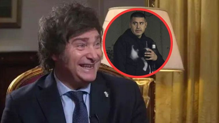 Milei apuntó nuevamente contra Riquelme Foto: Especial