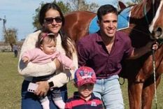 Andrés Morosini Rechoppa, junto a su ex y sus hijos. Andrés Morosini Rechoppa, junto a su ex y sus hijos.