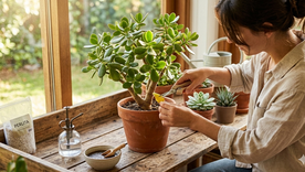 Los consejos para mantener el árbol de jade. Fuente: IA Gemini. Los consejos para mantener el árbol de jade. Fuente: IA Gemini.
