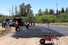 Remodelación de la rotonda del Parque San Martín en la calle San Francisco de Asís.
