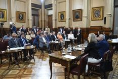 El oficialismo logró el apoyo de bloques aliados ante la ausencia y negativa del kirchnerismo Foto: Senado El oficialismo logró el apoyo de bloques aliados ante la ausencia y negativa del kirchnerismo Foto: Senado