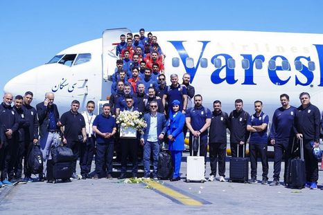 La selección de Irán antes de partir hacia Turquía, donde realizará una concentración de preparación para su participación en el Mundial 2026, que comienza el 11 de junio. La selección de Irán antes de partir hacia Turquía, donde realizará una concentración de preparación para su participación en el Mundial 2026, que comienza el 11 de junio.
